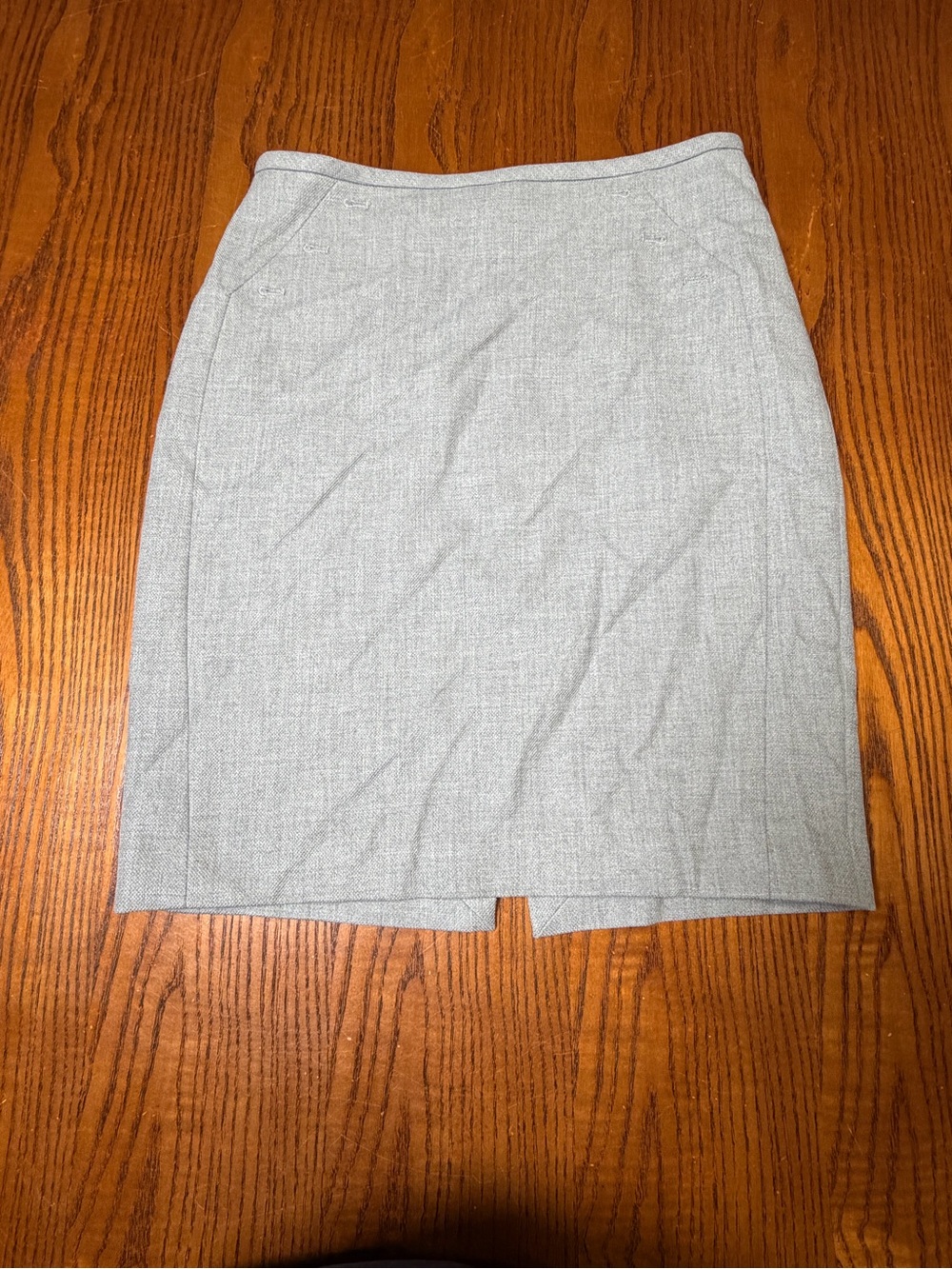 White House Black Market Pencil Skirt Women’s Size 4 Gray Lined Career Workwear
